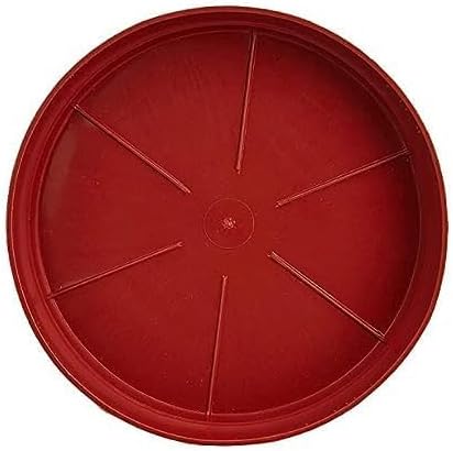 Gamla Tray 5 Inch Plant - Drip Tray, Plastic Planter Bottom Plate, Brown, Pack of 8, Durable Water Catcher for Indoor and Outdoor Plants
