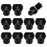 10Pcs Silicone Sock for Bambu Lab A1/A1 Mini，Hot-end Heating Block Silicone Protective Sleeve Nozzle 3D Printer Print Head Cover, high-Temperature Protection kit for extruder housing, Black