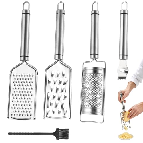 Set 5 Piezas Ralladores de Acero Inoxidable para Cocina miniatura 1