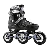 STEPHI Adjustable Inline Skates Speed Racing Skates for Teenagers and Adults 3-Wheel Fitness Inline