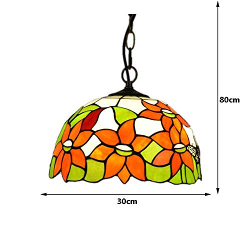 Lustre pendentif réglable et plafonnier de vitraux pour chambre et salon - 3