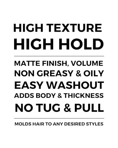 Haxxed High hold Matte paste | Hair clay wax for men | Made with natural ingredients | All day long hold | Strong hold clay wax (100gms) - Image 3