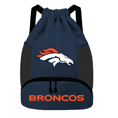 Image of NFL Denver Broncos Cinch Bag - Standard Logo Drawstring Backpack