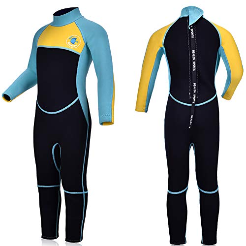 REALON Kids Wetsuit Shorty Boys Girls 3mm Neoprene One Piece Thermal Swimsuit 2mm