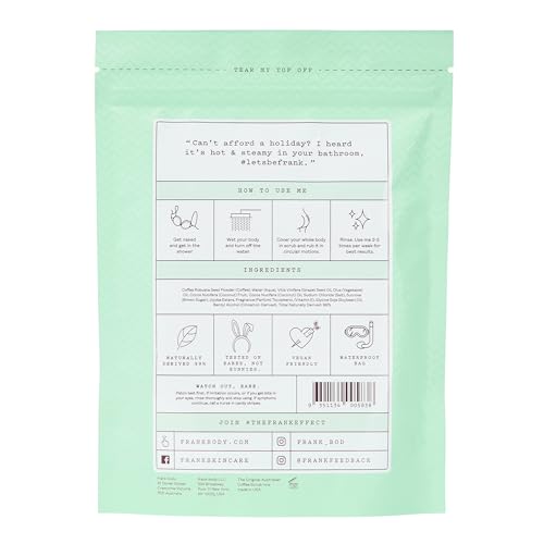 Image of Frank Body Coconut Coffee Scrub | Natural & Cruelty Free Exfoliating Body Scrub | Hydrating Vegan Scrub For Skin Care, Stretch Marks, Acne, And Cellulite | 1ct, 200g -- 7.05oz
