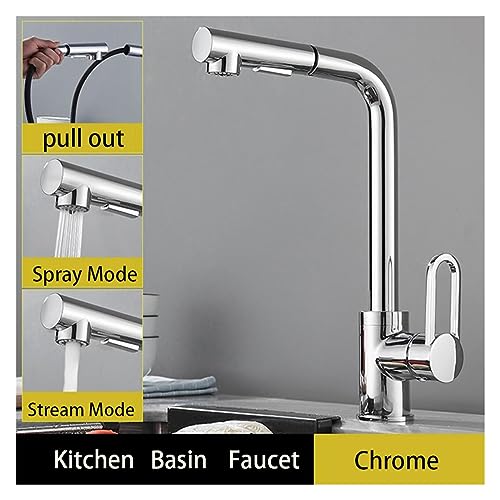Robinet de cuisine bicolore idéal pour nettoyer les grands faitouts de famille - 3