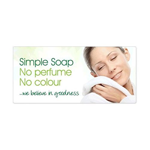 Simple B00CVB2JOG Pure Soap For Sensitive Skin Twin Pack, 125 Gram / 4.4 Ounce Bars (Pack Of 2) 4 Bars Total thumb #3
