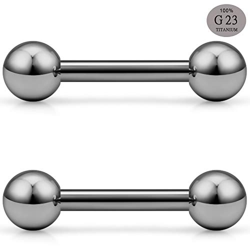 SCERRING 2PCS 16G G23 Titanium Helix Daith Cartilage Tragus Earrings Barbell Rings Stud Body Piercing Jewelry 6mm 8mm2