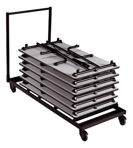 Chariot de Rangement pour Tables Pliantes d'exterieur