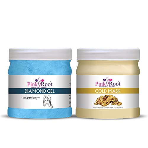Image of Pink Root Gold Mask 500gm with Diamond Gel 500gm