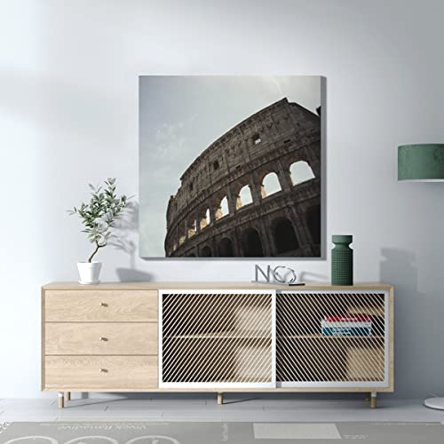 Affiche Rome Colisée en toile carrée pour sublimer un bureau ou une chambre