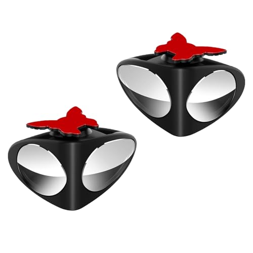 HD Car Blind Spot Elimination Mirror - 360° Rotatable, Rain/Fog Resistant, Blind Spot Mirrors 2 Pack, Wide Angle Rear View Mirrors for Cars, Trucks and Universal Fit