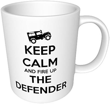 Keep Calm and Fire Up The Defender - Ceramic Photo Mug