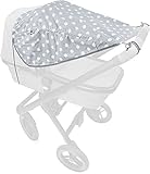 Priebes Sonnensegel Florence de lux | Sonnendach mit Seitenschutz | Universal Sonnenschutz | Sonnensegel für Kinderwagen Buggy Sportwagen | 100% Baumwolle | Made in EU