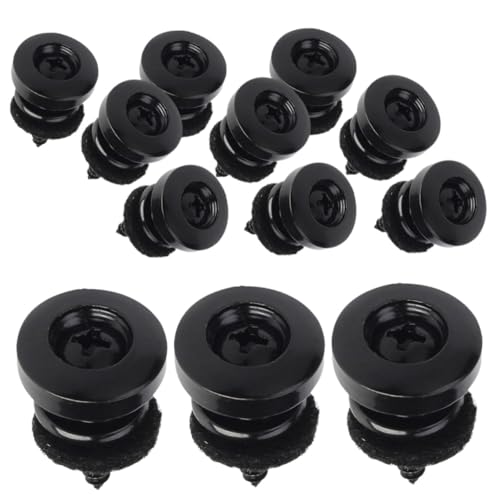 BESTonZON Strap Locks 12pcs Guitar Strap Buttons Sturdy Materials for Secure and Dependable
