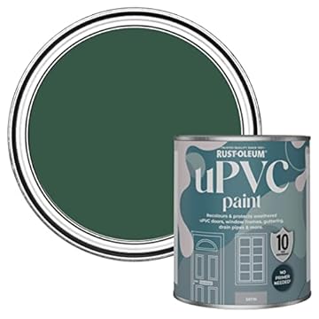 Rust-Oleum Green uPVC Door and Window Paint In Satin Finish - The Pinewoods 750ml