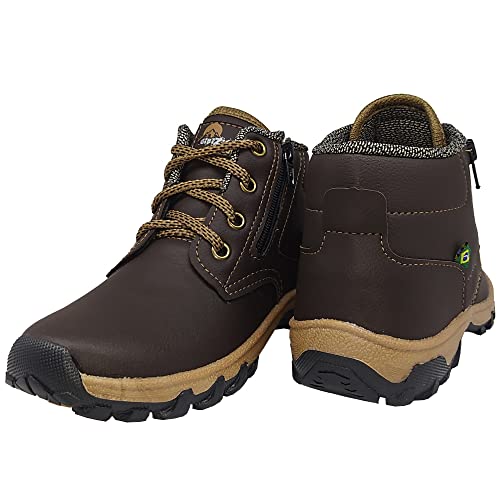 Bota Infantil Masculina Gibizinho Adventure Café Coturno Cor:Marrom;Tamanho:31;Gênero:Masculino