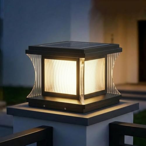 Farolas solares de aluminio para iluminar y decorar el jardín de forma moderna 2