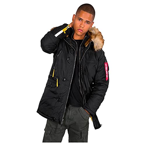Alpha Industries Herren PPS N3B Winterjacke, Black, XL
