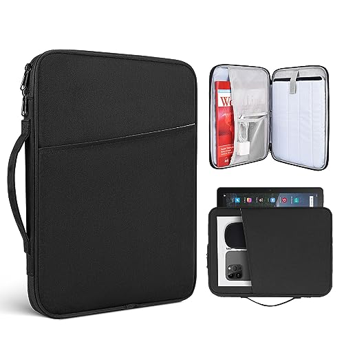 9.7-11 Inch Tablet Sleeve Case Compatible with 11' Samsung Galaxy Tab S9 S8 S7/ Samsung Galaxy Tab A7 S6 A 10.4 10.1 Tablet Bag,iPad 11th/iPad Pro M5 M4/Air 11 M2 M3 2025 2024 Carrying Bag(Black)