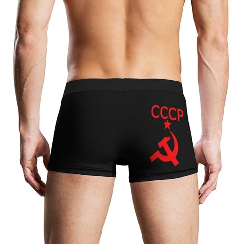 CCCP Star Soviet Union USSR Comfortable Mens Underwear Boxer Briefs Lightweight Stretch Panties4