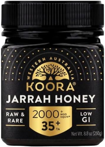KOORA Jarrah Honey TA35+, Stronger than MGO 2000+ Manuka Honey, 8.8 oz