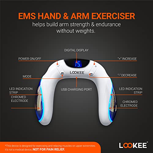 Lookee A8 Arm Exerciser | Innovative Arm Workout Equipment | Strength Training And Massage Machine For Arm, Forearm, Hand, Wrist | Arm Toner For Women And Men #TOP1