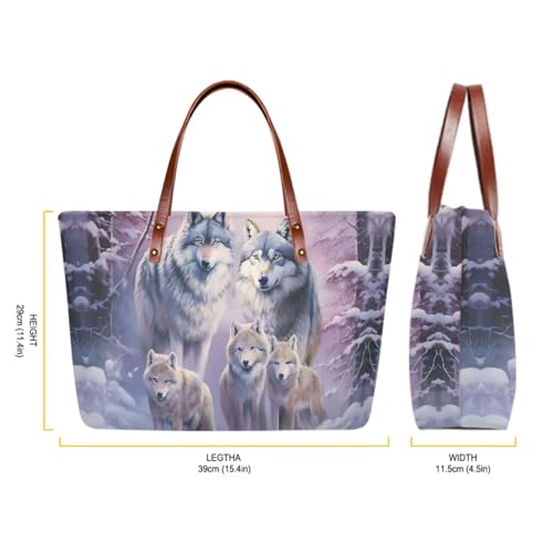 Image of Top Handle Purse for Women, Large Tote Handbag With PU Wallet Set