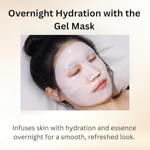 Image of MILKTOUCH Real Collagen Overnight Mask with PDRN (4 pcs), Korean Hydrogel sheet mask with PDRN, Real Collagen 2,160,000PPB for Elasticity, Hydrating, Firming, Anti‑Aging, Glass‑Skin