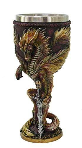 Flame Blade Winged Dragon with Sword and Removable Stainless Stain Inner