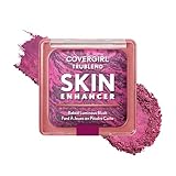 COVERGIRL TruBlend Skin Enhancer Baked Luminous Blush, with Hyaluronic Acid & White Rose Extract, Blends Seamlessly - 430 Berry Punch (Berry with Fuchsia Swirls)