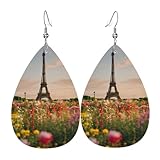 Cadeau idéal pour les femmes : ces boucles d'oreilles en cuir avec 2 pendentifs en cuir, un joli cadeau pour maman, épouse, petite amie, fille et amie, boucles d'oreilles significatives pour elle.