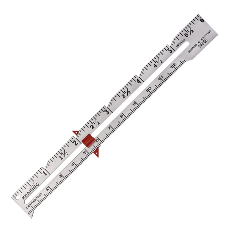 10PCS Metal Material Straight Ruler 6'' 15cm Metal Hand Patchwork Ruler Sewing Gauge for Measuring Stitch Length High Quality - (Color: a, Style A, Size: 15CM)