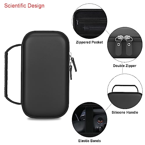 Elonbo Carrying Case for DJI Osmo Mobile 6 Smartphone Gimbal Stabilizer, OM 6 Portable Handheld Foldable Built-in Extension Rod 3-Axis Phone Gimbal Tripod Travel Storage Protective Bag, Black - Thumbnail 4