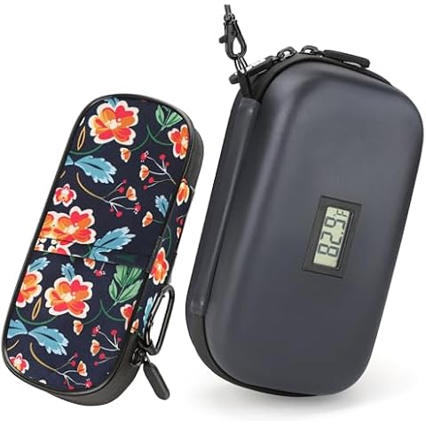 Gelozid Insulin Cooler Travel Case and 24h Insulin Travel Case with Temperature Display, Meet Daily Use and Travel Use Cover