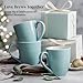 DOWAN Ceramic Coffee Mugs, 17 oz Coffee Cups for Women Men, Coffee Mug Set of 6 for Latte, Hot Tea, Cappuccino, Mocha, Cocoa, Turquoise