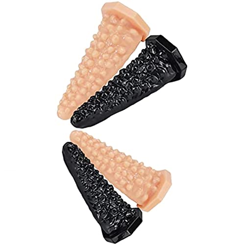 Herramienta de relajación de silicona granular de masaje de bulto de gran tamaño disponible en tres colores y dos tamaños,Negro,S
