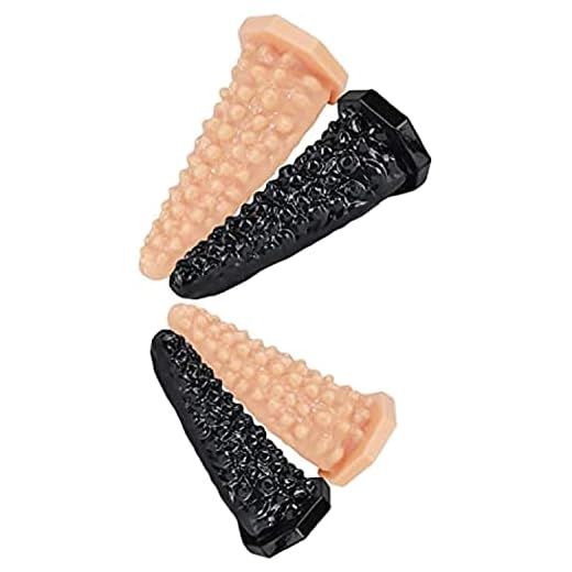 Herramienta de relajación de silicona granular de masaje de bulto de gran tamaño disponible en tres colores y dos tamaños,Negro,S