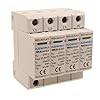 Scaricatore Di Sovratensione Modulare, SPD Tipo 1+2 T1+T2 B+C, 3P+N Da 4 Moduli DIN, 25kA-50kA 12,5kV AC275V, IP20 IEC61643-11