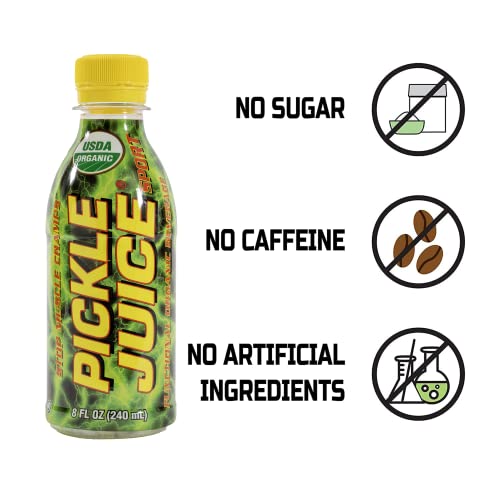 Pickle Juice Sports Drink, 8 Oz Bottles, Usda Organic, Muscle Cramp Relief, 12 Pack #TOP2