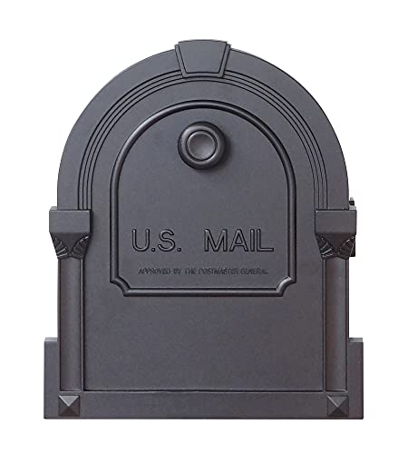 Special Lite Products Modern Savannah Curbside Mailbox And Ashland Decorative Aluminum Durable Mailbox Post With Ball Topper, Black #TOP6