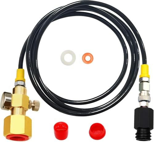 Soda Machine Co2 Adapter with High Pressure Hose,Co2 Tank Direct Adapter to TR21-4 Soda Water Maker Compatible with Onetouch Jet Aqua Fizz Ninja Thirsti 60inch with Gauge - Thumbnail 7