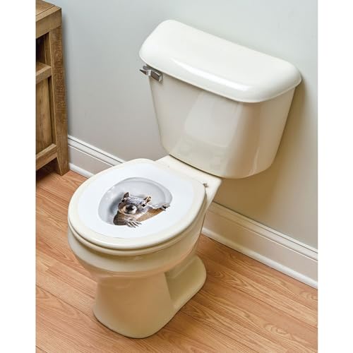 What On Earth TT-WOESZ-R Toilet Lid Cover Squirrel Toilet Tattoos, Funny Round Toilet Seat Cover Toilet Seat Decals Funny thumb #2