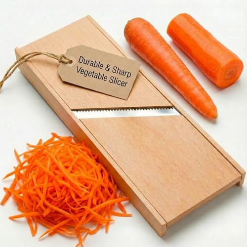 Wooden Stainless Korean Carrot Grater Steel Slicer Cutter Shredder | Russian Salad Korean Carrot Salad Shredder by SHSH trade group