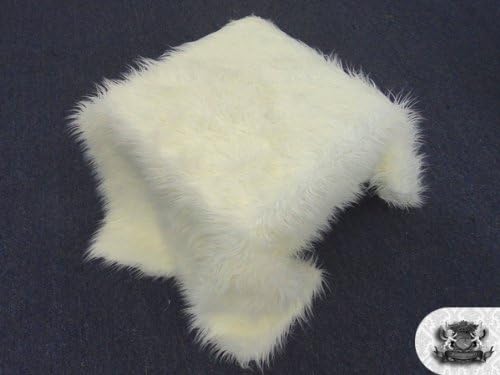 Faux/Fake Fur Mongolian Ivory Fabric by The Yard