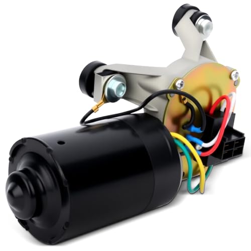 Image of SCITOO Front Windshield Wiper Motor Replacement fit for 1990-1991 for Lexus for ES250,Replaces OEM: 43-1735 | Direct fit for 1989-2002 For Toyota For 4Runner|Replaces OE 43-1735|4 Pins|Fit for Front Wiper Motor Sliver /Black