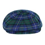 Visiera a scatto Epoch hats company Cappello da uomo in lana scozzese scozzese, Viola, M