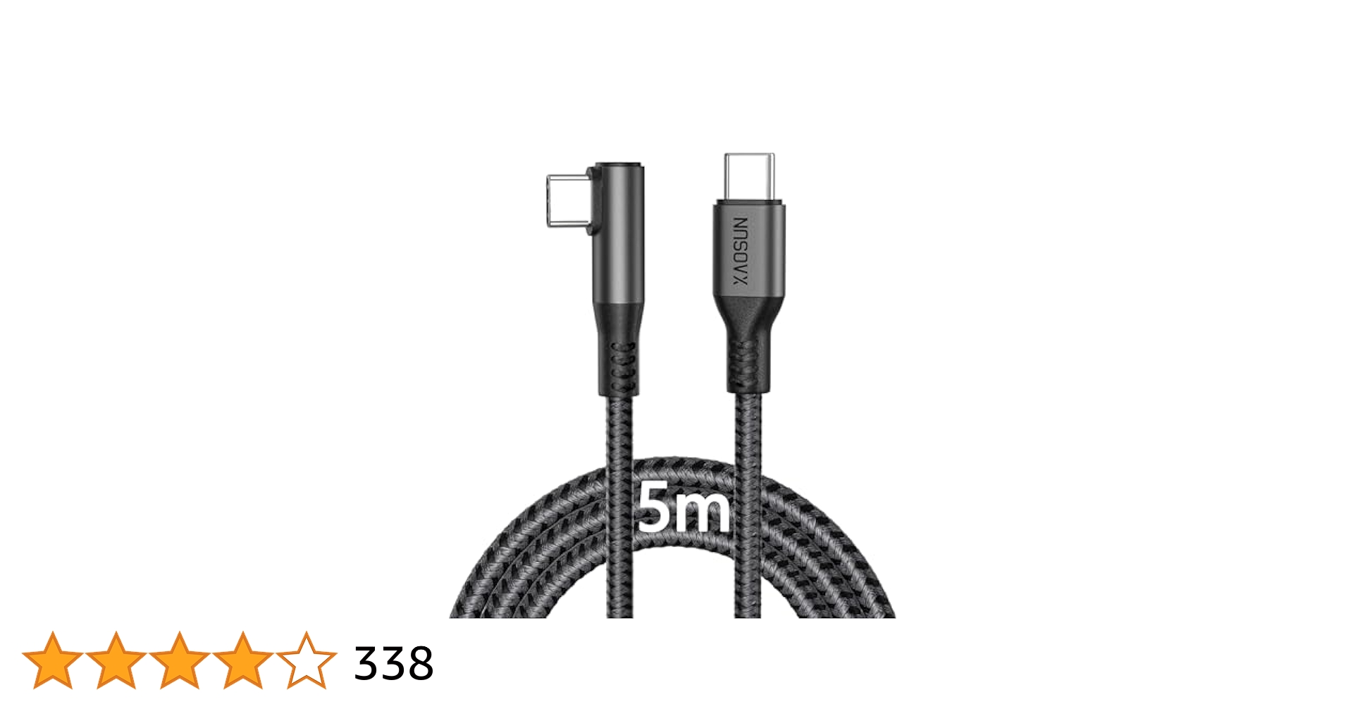 Amazon.co.jp: XAOSUN USB C ケーブル 240W 5M L 字 急速充電