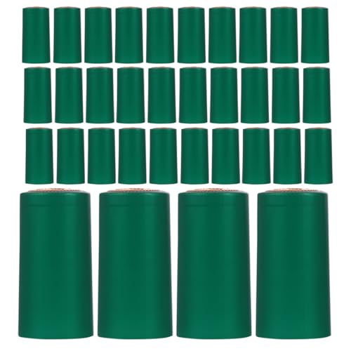 BESPORTBLE Capsules Thermorétractables Vertes en PVC pour Bouteilles de Vin, Diamètre 30mm Hauteur 60mm, Lot de 250 Pièces, Manchons D’Emballage pour Vin, Scellage pour Cave et Usage