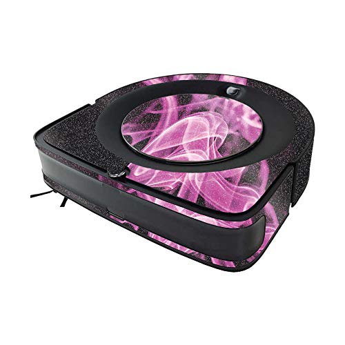 Image of MightySkins Glossy Glitter Skin Compatible with iRobot Roomba s9 Vacuum - Pink Flames | Protective High-Gloss Glitter Finish | Easy to Apply and Change Styles | Made in The USA